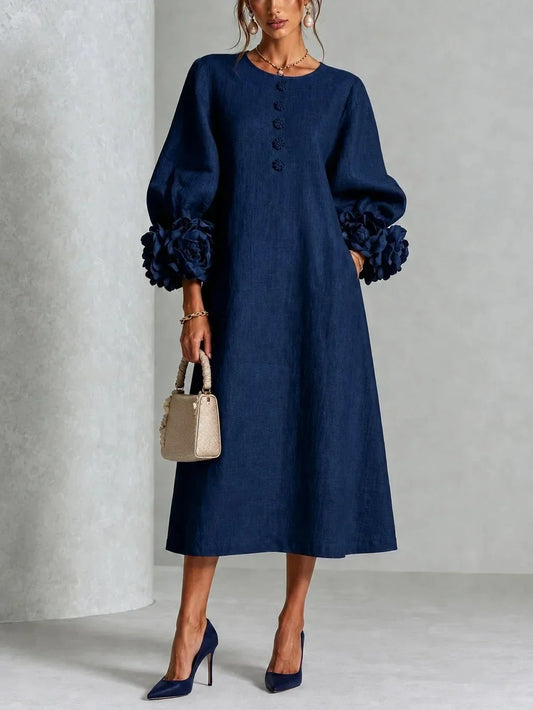 Aurora | Vestido Midi Floral Romántico