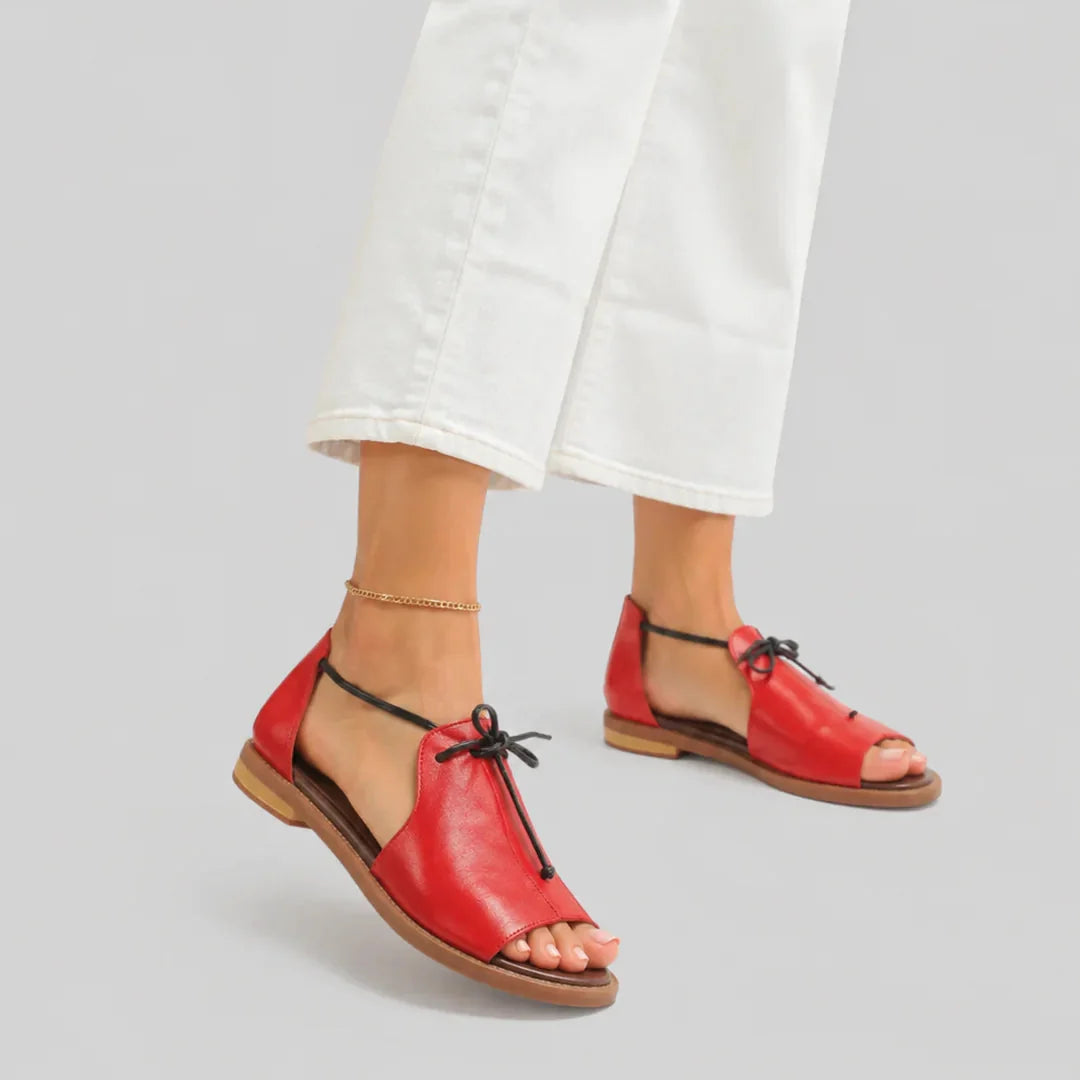 Julieta | Sandalias De Cordones Elegantes