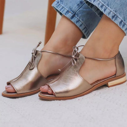 Julieta | Sandalias De Cordones Elegantes
