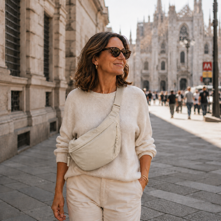 Sofia| Bolso de hombro beige