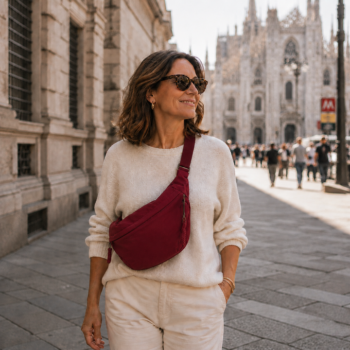 Sofia | Bolsa de hombro Bordeaux