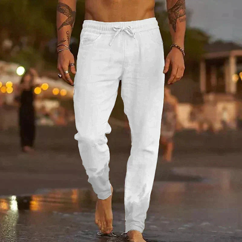 Sergio | Pantalones de Playa de Lino