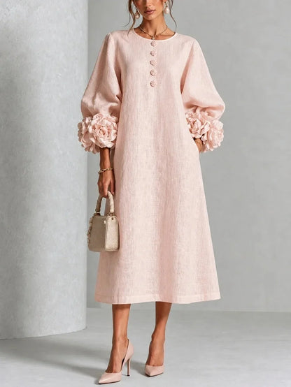 Aurora | Vestido Midi Floral Romántico