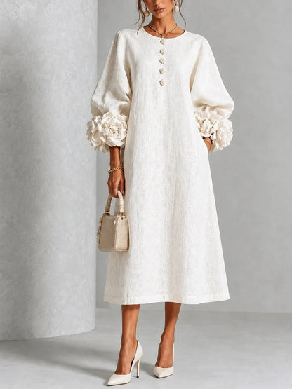 Aurora | Vestido Midi Floral Romántico