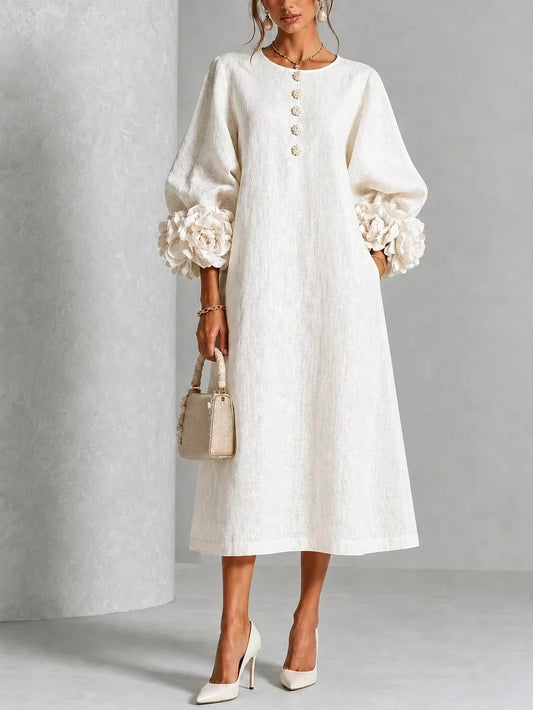 Aurora | Vestido Midi Floral Romántico