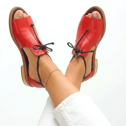 Julieta | Sandalias De Cordones Elegantes