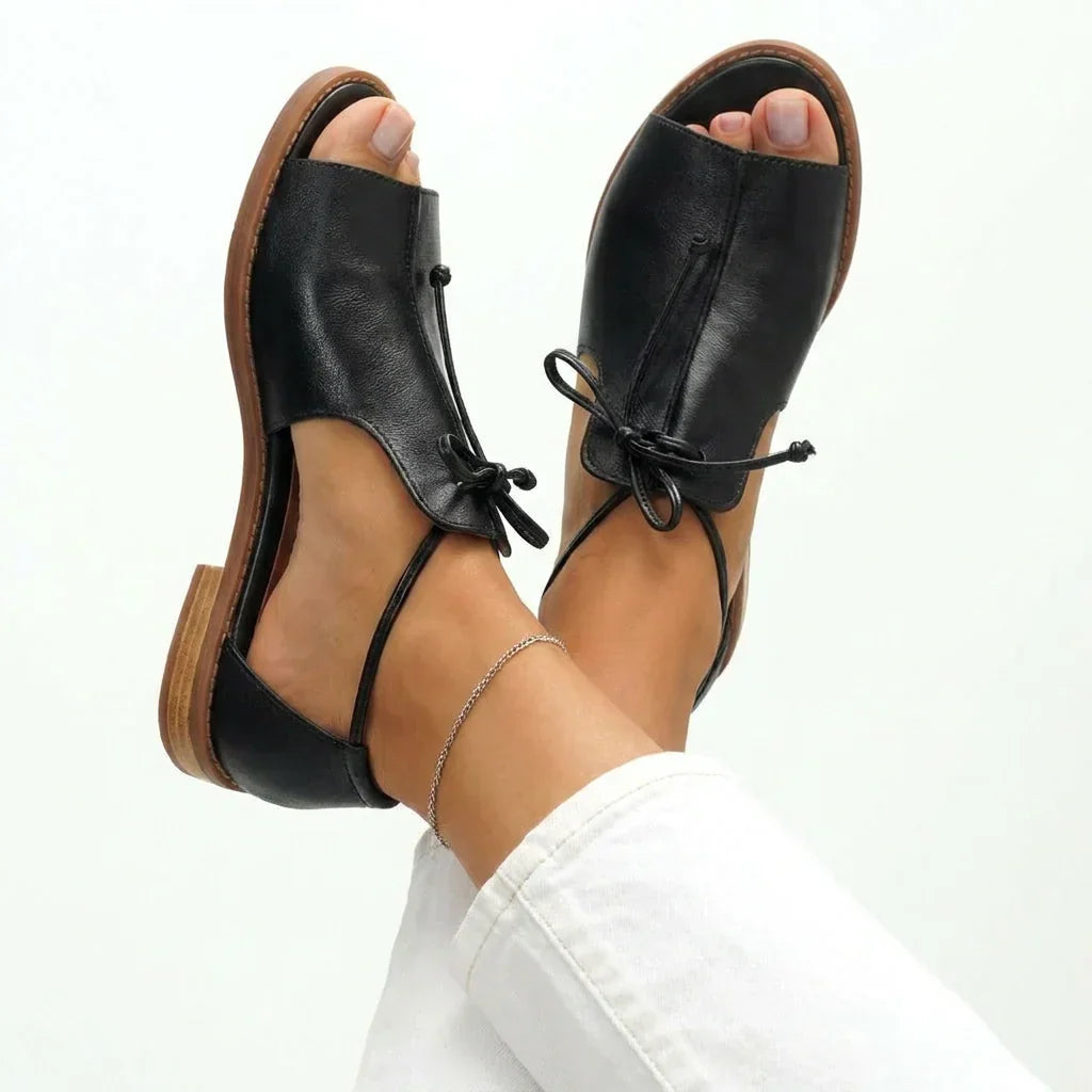Julieta | Sandalias De Cordones Elegantes